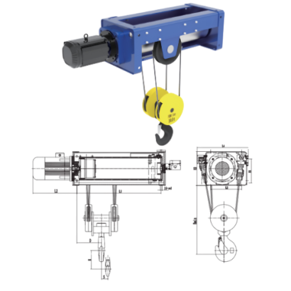 FIXED TYPE WIRE ROPE HOIST - MTE-F